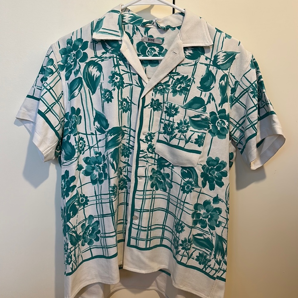 BODE TEAL SHIRT NWT